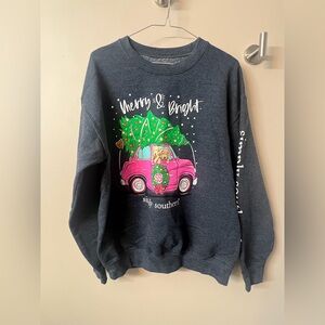 Simply Southern “Merry & Bright” Christmas sweatshirt